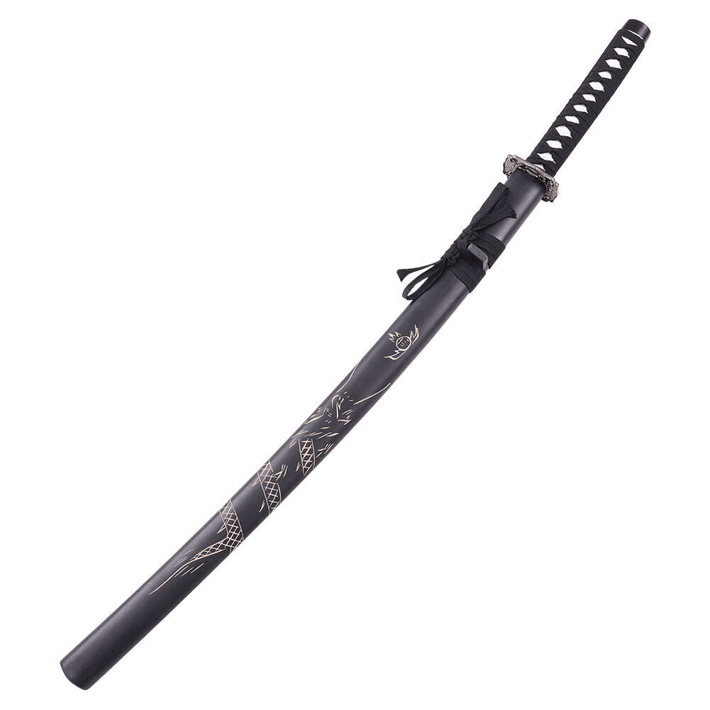 Wooden Bokken Martial Samurai Kendo Arts Training Sword Katana w/ Scabbard Gifts