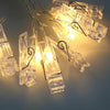 30 LED Hanging Picture Photo Peg Clip Fairy String Lights Party Bedroom Decor