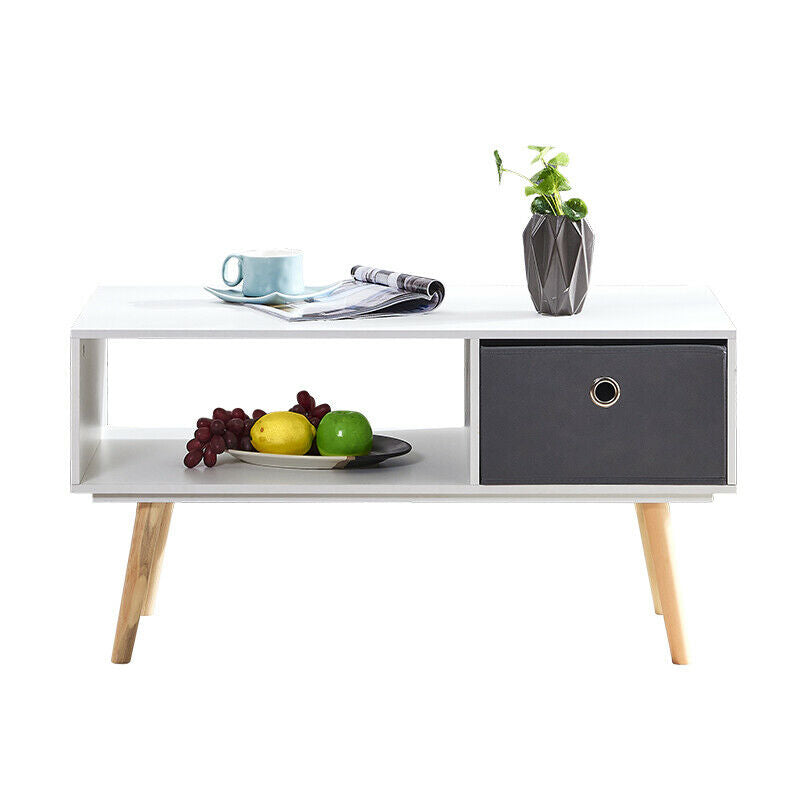 Modern Coffee Table End Table TV Unit with Drawer Lounge Living Room Furniture