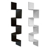 5 Tier Floating Wall Shelves Corner Shelf Storage Display Holder Bookcase Set