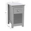 Bedside Table with Drawer and Shelf Cabinet Storage Unit - 28 x 31 x 45cm