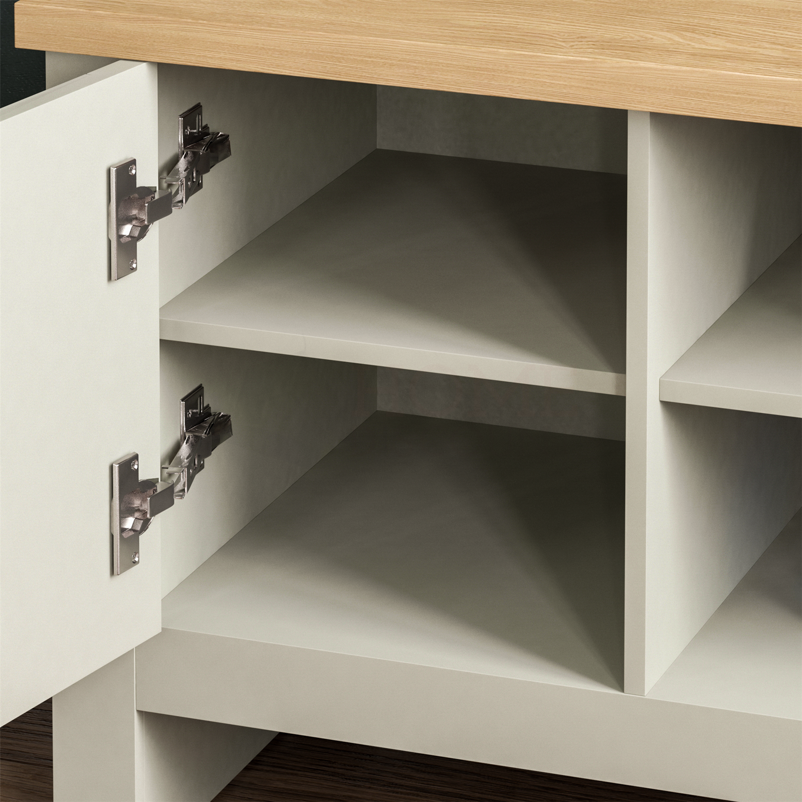 1 Door TV Unit Cabinet Sideboard Stand Living Room Entertainment Grey