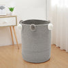 Folding Nordic Laundry Cotton Woven Washing Clothes Tidy Toys Storage Basket Bag