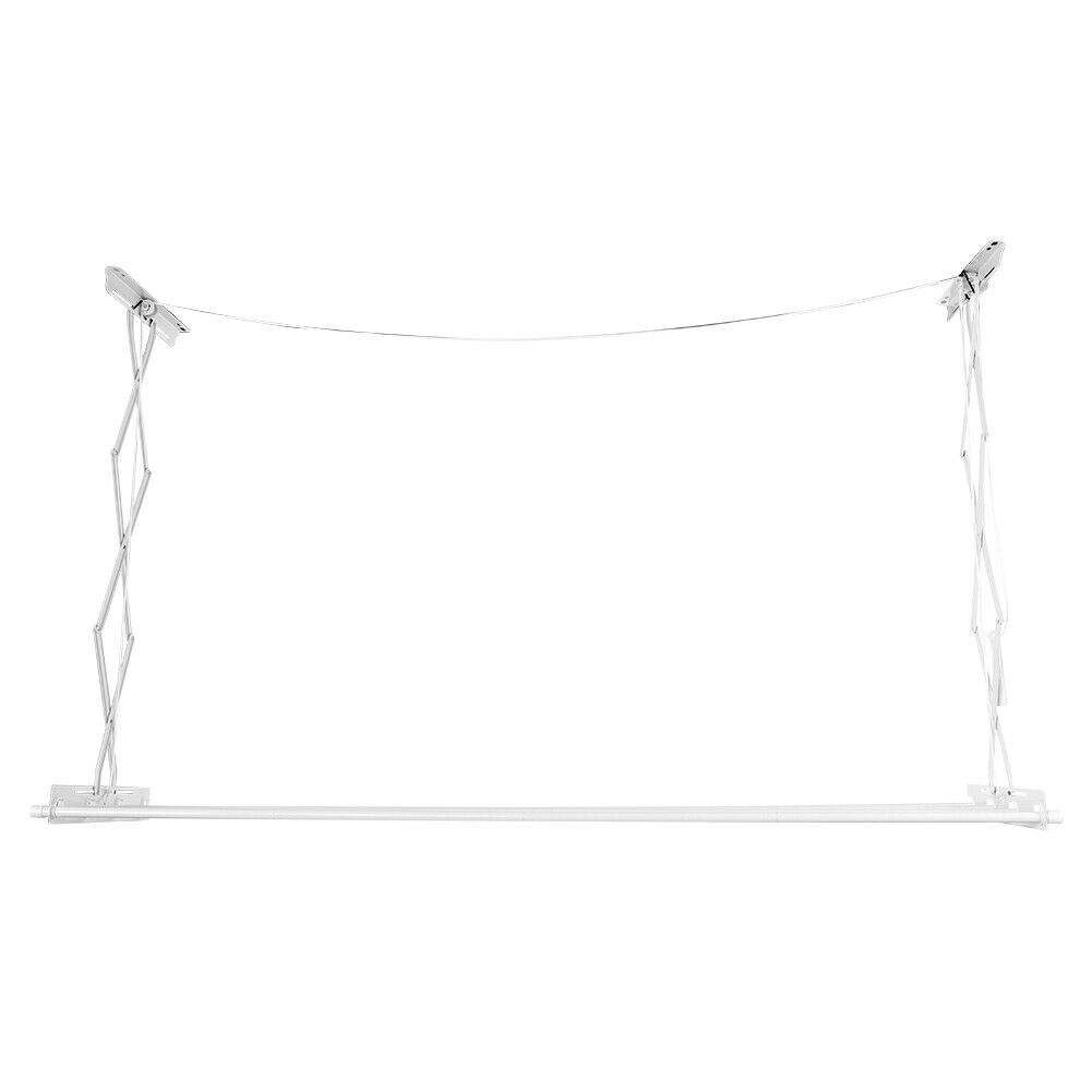 Ceiling Hanging Dryer White Airer Clothes Laundry Drying Space Saver Rack