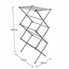 3 Tier Airer Clothes Dryer Metal Laundry Horse Patio Drying Rack Indoor Outdoor
