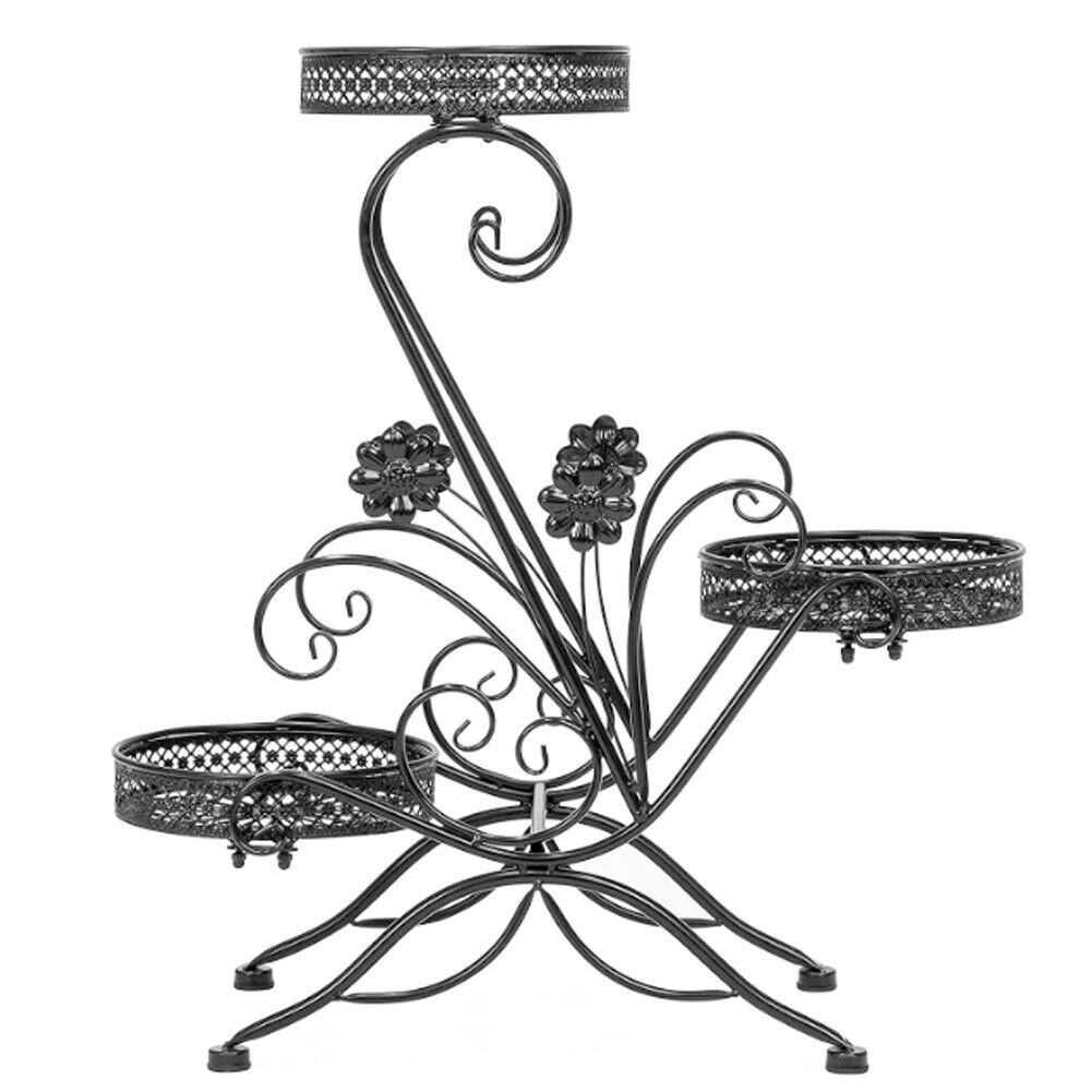 3 Tier Plant Stand Flower Pot Shelf Rack Holder Garden Indoor Outdoor Home Decor