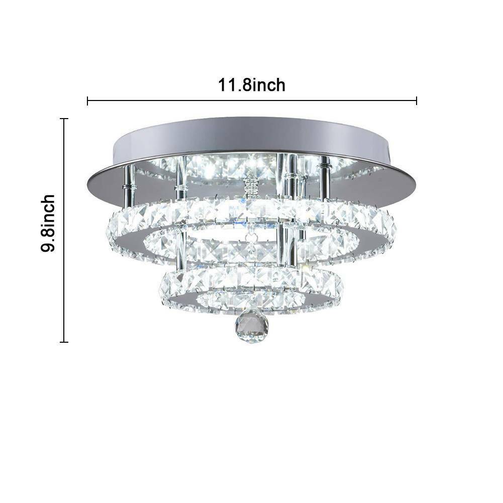 Modern 36W LED Crystal Ceiling Light Kitchen Bed Living Room Crystal Chandelier (With Remote Control)