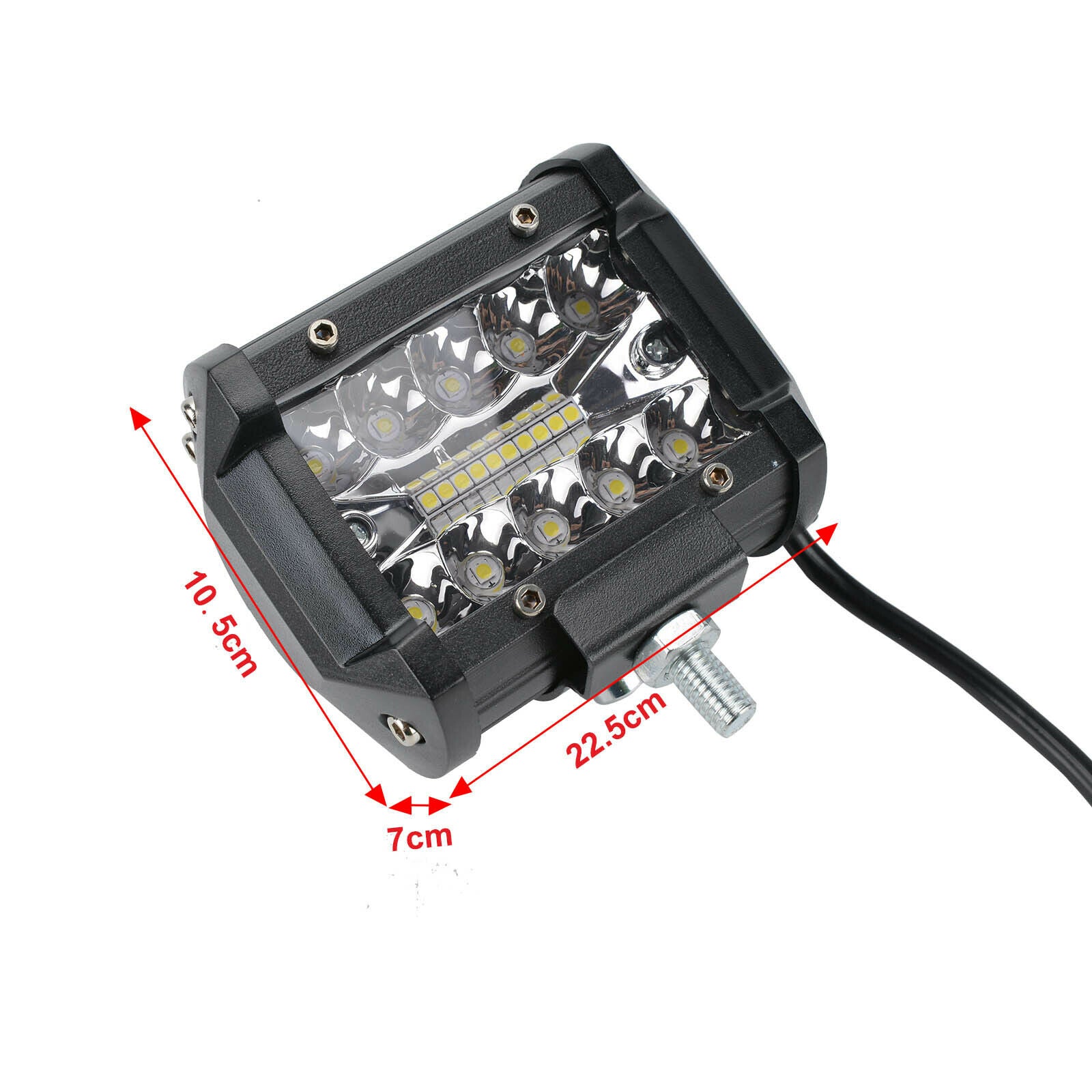 2pcs 4 inch 60W Car 12V 24V LED Work Spot Light Lamp ATV Offroad SUV Truck Boat
