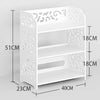 3/4/5 Tiers White Wooden Bookcase Display Stand Shoe Rack Storage Bathroom Units