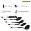 5 Pcs Kitchen Nylon Cooking Utensils Set Non-stick Turner Black