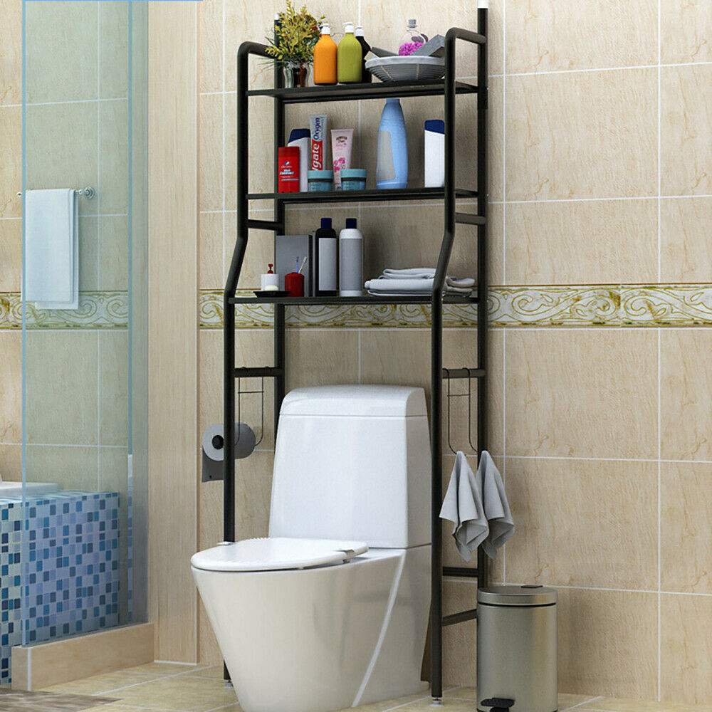 3 Tier Bathroom Shelf Over Toilet Storage Rack Laundry Shelf Unit Organizer Rack