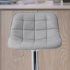2×Bar Stools Leather / Velvet Chairs Breakfast Chair Swivel Gas Lift Adjustable