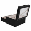20 Watch Box Display Case Faux Leather Storage Jewellery Box Glass Top UK