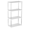 4 Tier Shelves Kitchen Storage Organiser Shelf Rack Shelving Unit Display Stand
