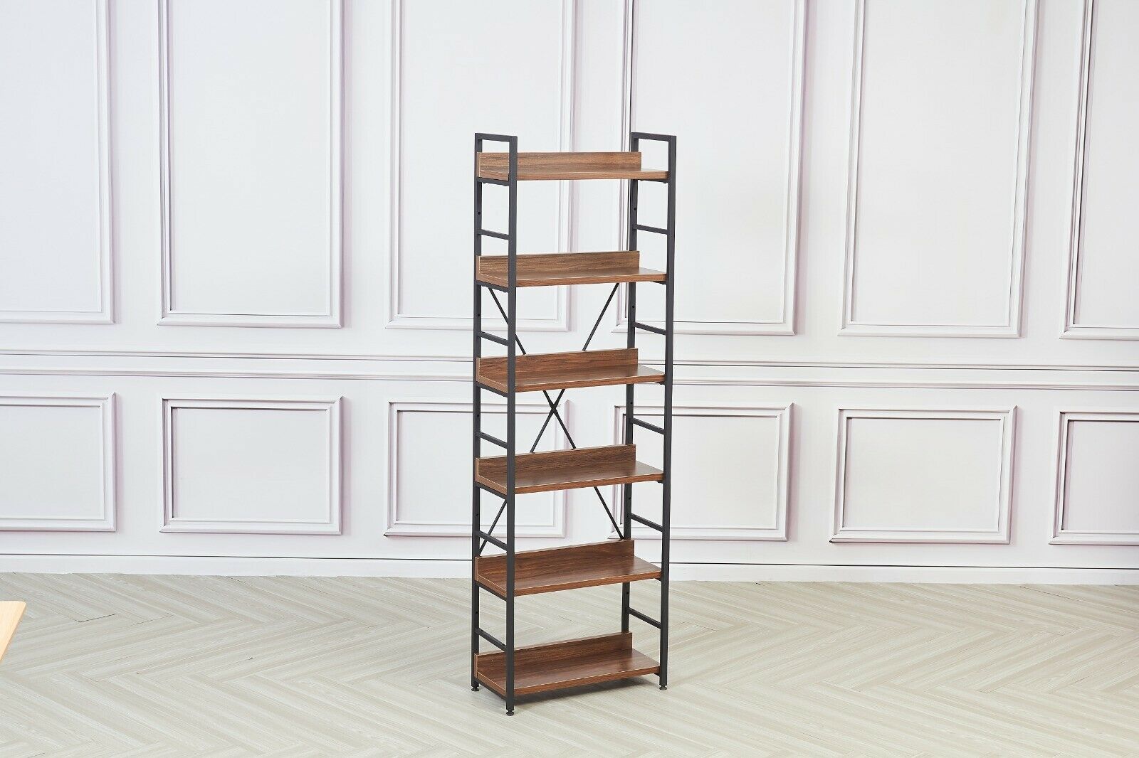 Modern 3 or 6-Tier Storage Shelf Ladder Bookshelf Display Stand Unit Rack Metal