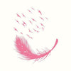 Large Feather Wall Art Stickers Birds Vinyl Decal Living Room Bedroom Home Decor