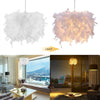 Feather Light Shade Ceiling Pendant Living Bedroom Nordic Style Lampshade Morden