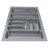 CUTLERY TRAY INSERT KITCHEN DRAWER QUALITY ABS BOX ORGANISER STORAGE GREY