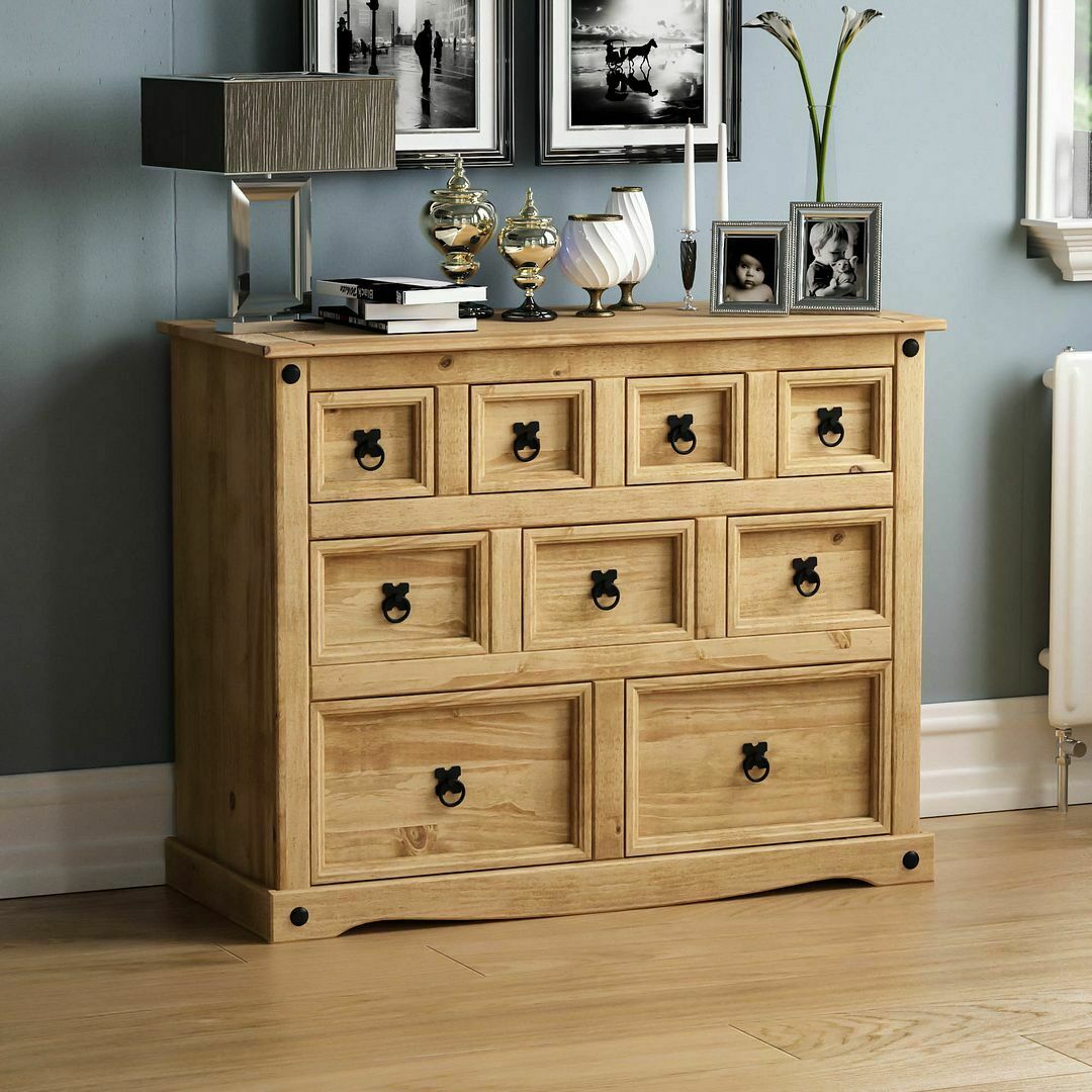 Corona Solid Pine Mexican Living Bedroom Dining Room Waxed Furniture Drawers