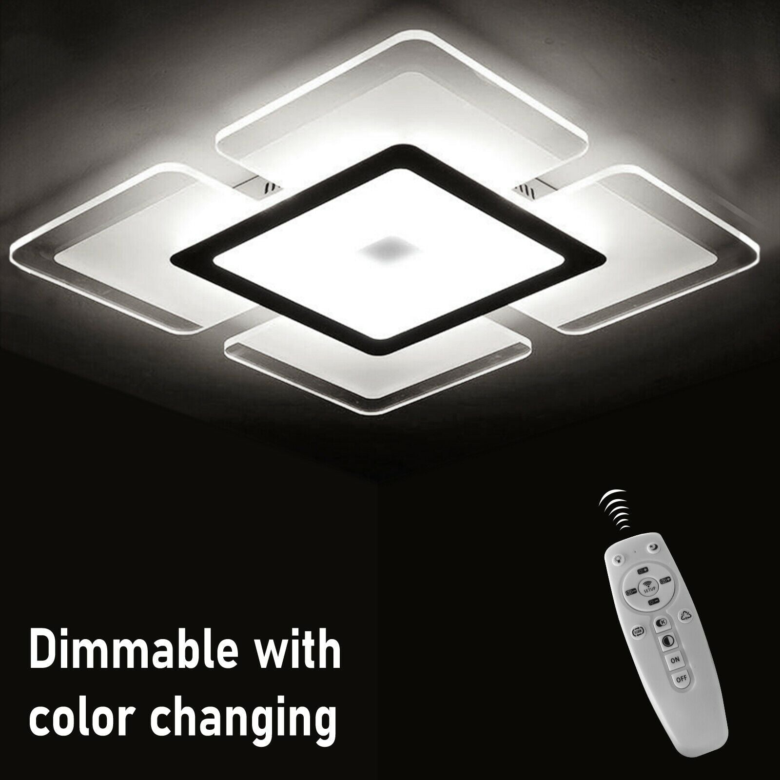LED Ceiling Lights Square Panel Down Light Kitchen Bedroom Living Room Wall Lamp