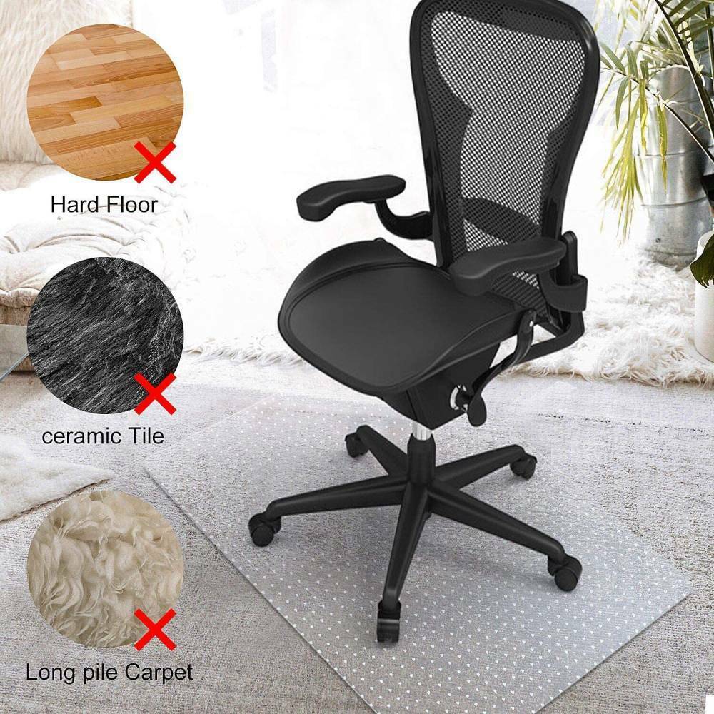 PVC Heavy Duty Non Slip Chair Desk Mat Floor Carpet Rug Protector Home Office