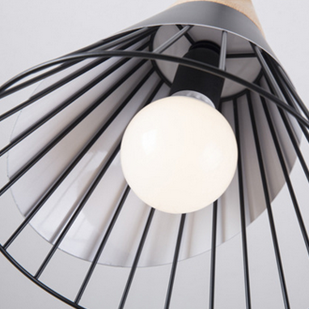 2x Chandelier E27 Pendant Light Modern Minimalist Nordic Style Restaurant Wood