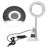 Desk Table Top 8x Magnifier Lamp Eyelash Beauty Nail Salon Tattoo White