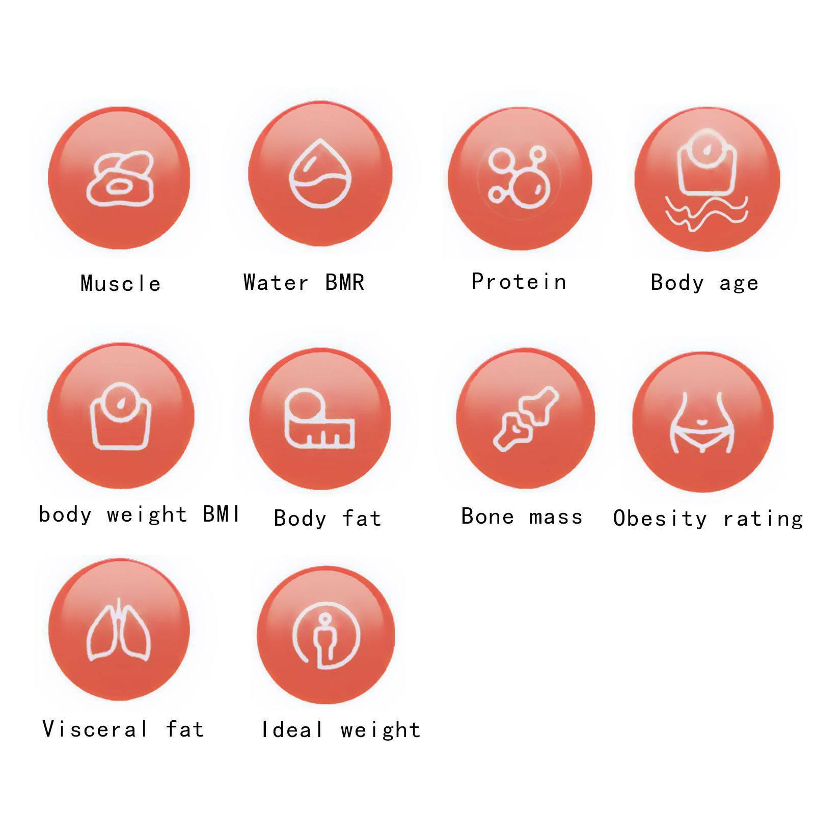 Bluetooth Scale Body Fat Scales BMI Bone Weighing Smart App For iOS Android