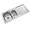 Stainless Steel Kitchen Sink Commercial Catering Single Double Bowl Drainer Kit