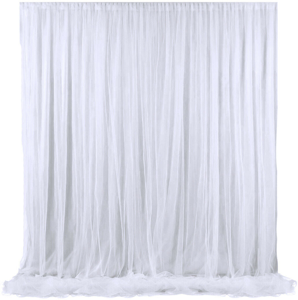 3 Layers Stage Wedding Party Backdrop Photography Birthday Background Curtains