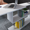 Corner L-Shape Computer Desk PC Laptop Table with Shelf Home Office Workstation