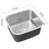 Stainless Steel Kitchen Sink Small Catering Single Bowl with Waste 410x360mm