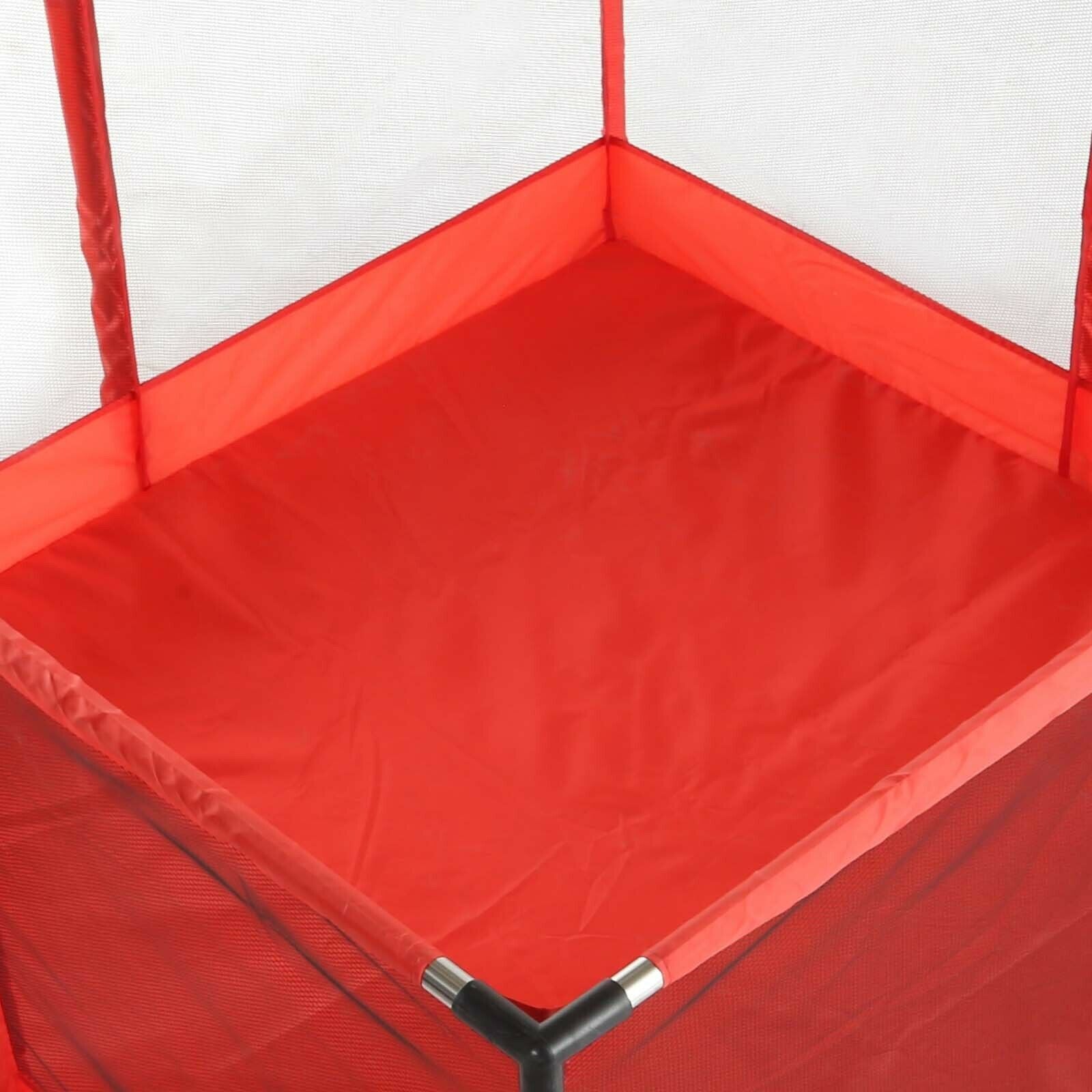 4 Sides Baby Playpen by house & Round Zipper Door Play Pen for Toddlers