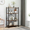 4-Tier Foldable Bookcase Ladder Shelf Bookshelf Plant and Flower Stand Storage