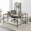 L Shape Corner Computer Desk Home Office Study Desk Workstation PC Table Greige
