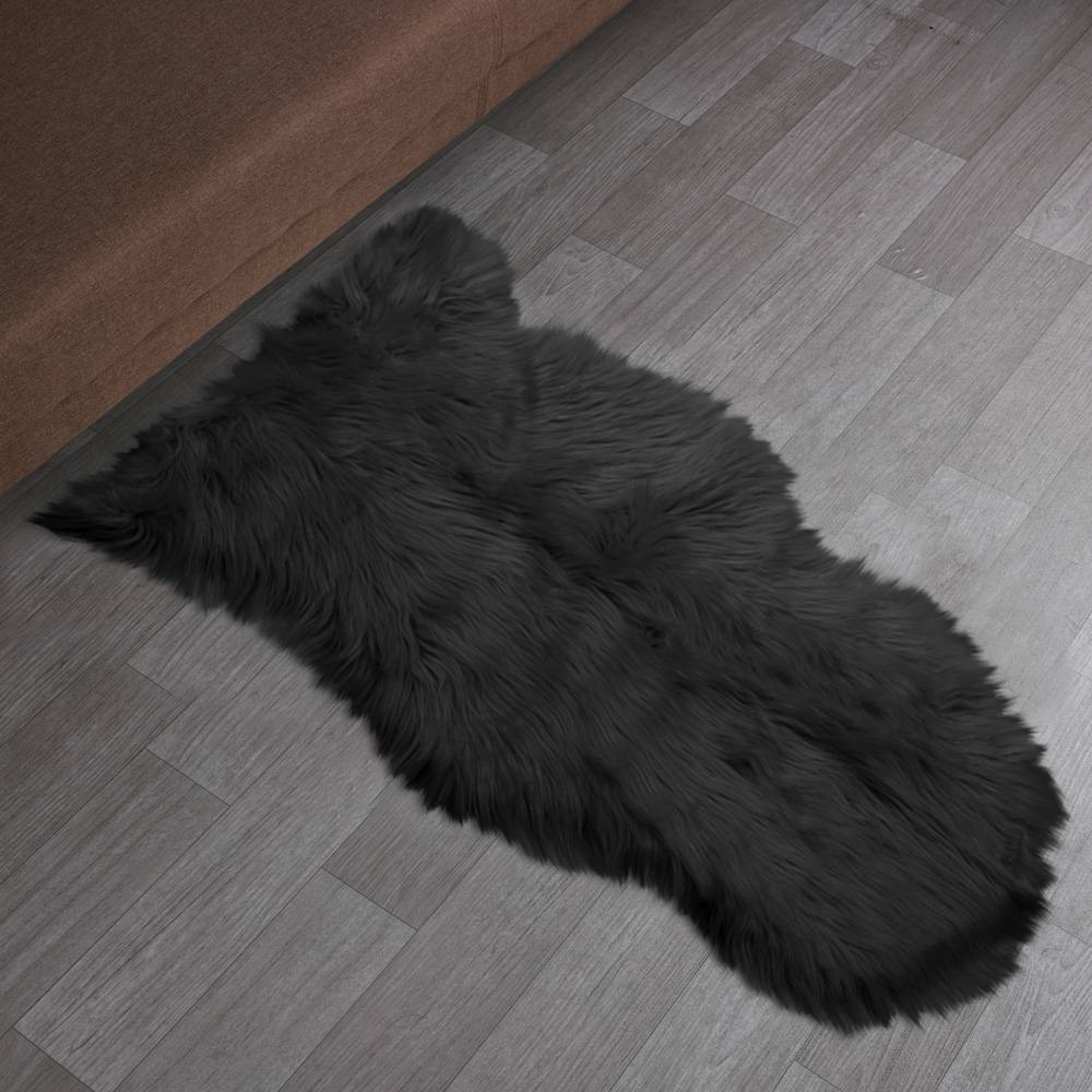 Fluffy Faux Fur Sheepskin Rug Large Hairy Carpet Bedroom Rugs Pad Soft Pile Rug