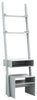Grey Ladder Modern Style 3 Tier Computer Study Desk with Bookcase Shelves