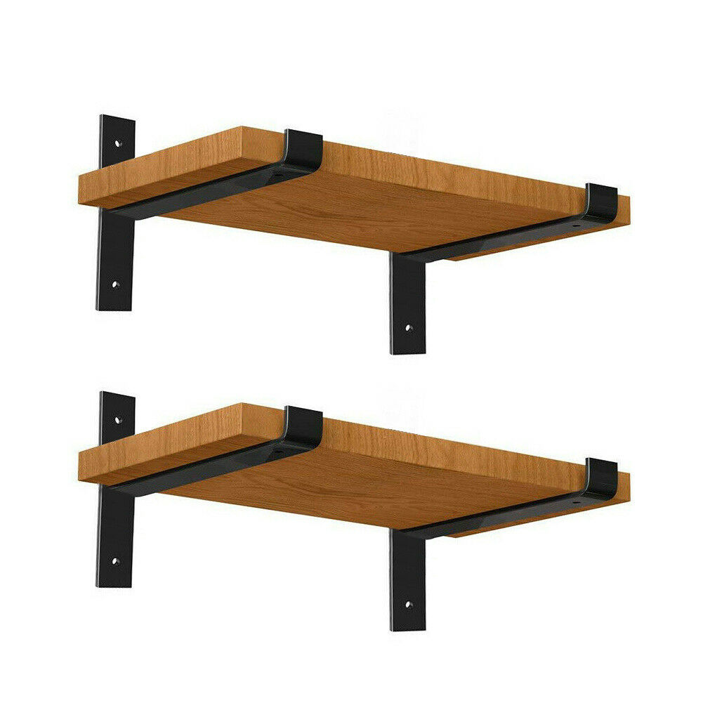 2pcs Heavy Duty Wall Shelf Brackets Scaffold Industrial Rustic Handmade Steel