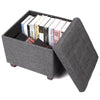 Ottoman Stool Toy Storage Box Cube Bench Pouffe Seat Stool Home Chair Footstool