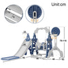 5 in1 Kids Toddler Swing Climber Slide Set Indoor Outdoor Backyard Playgroud HT