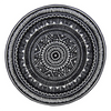 4 Sizes Round Non-slip Carpet Outdoor Floor Rug Mat Pads Geometric Acrylic