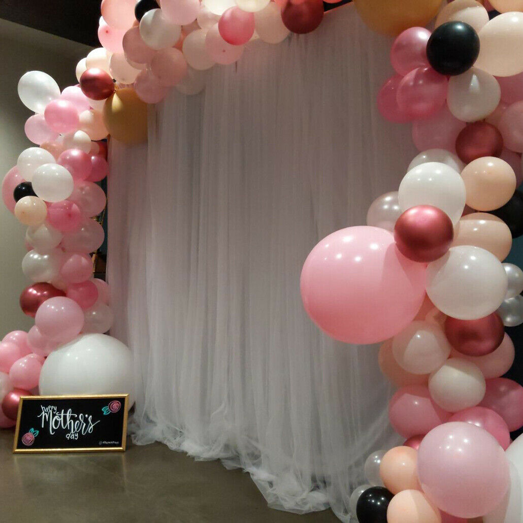 3 Layers Stage Wedding Party Backdrop Photography Birthday Background Curtains