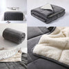 SHERPA FLEECE WEIGHTED BLANKET PLUSH VELVET SOFT WARM SENSORY ANXIETY AUTISM