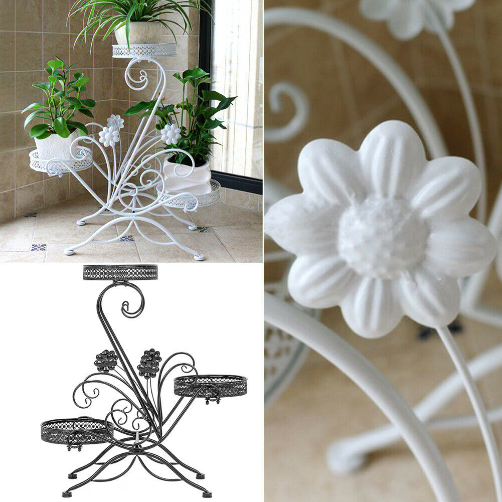 3 Tier Plant Stand Flower Pot Shelf Rack Holder Garden Indoor Outdoor Home Decor