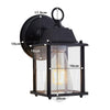 Wall Mounted Garden Porch Light Outdoor Indoor Lantern Lamp With Bulb Fittings