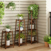 Bamboo 2/3/4 Tier Tall Plant Stand Pot Holder Garden Flower Rack Display Vintage