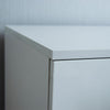 2 Door Wardrobe High Gloss Hanging Shelf Solid Wood Bedroom Storage White