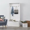 Hallway Wardrobe Coat Rack Storage Unit Bench Entryway Hooks Cabinet Furniture