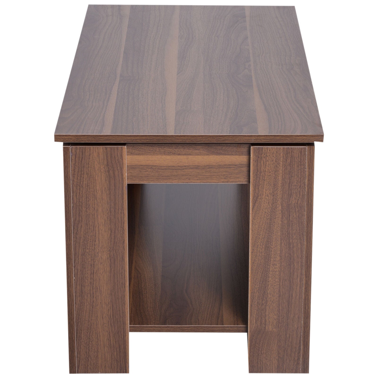 100cm Modern Lift Up Top Coffee Table Desk Hidden Storage Bottom Shelf Living