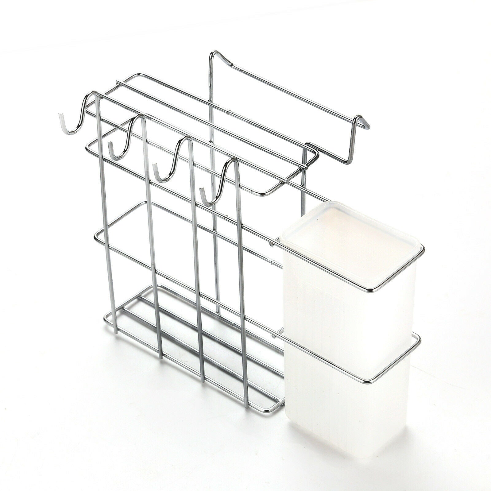 3 Tier Chrome Alloy Dish Drainer Holder Kitchen Cutlery Rack Drip Storage Tools